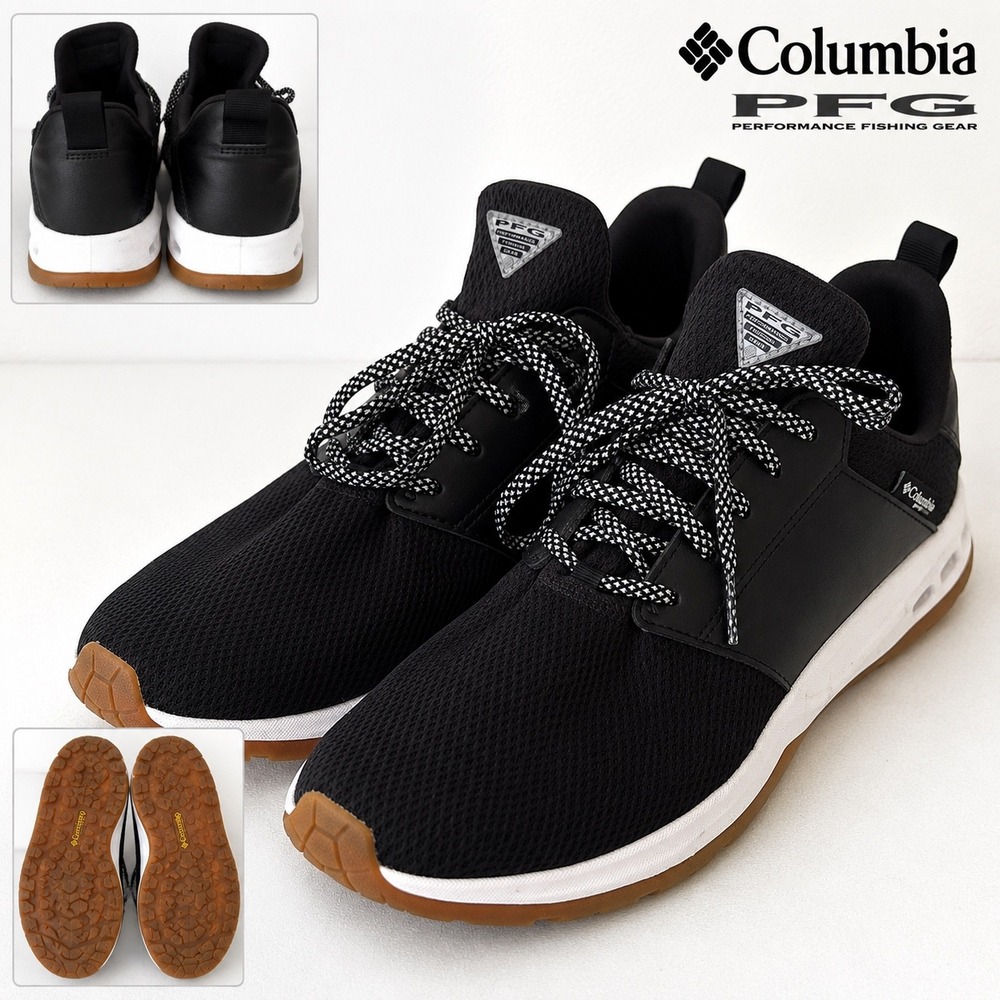 Columbia PFG Performance Fishing Shoes 12 Black Mesh Athletic Shoes BM0174-010